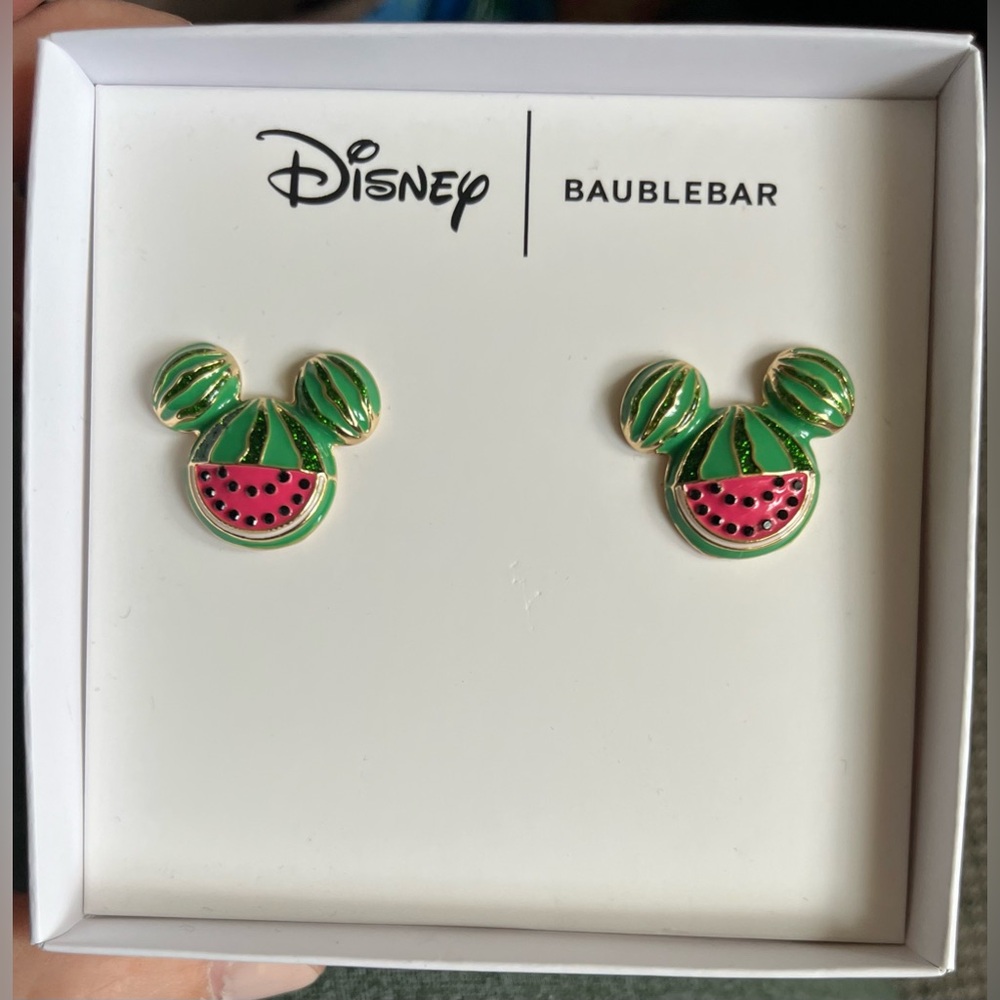 NEW***Mickey Mouse Disney Watermelon Earrings - Baublebar x Disney